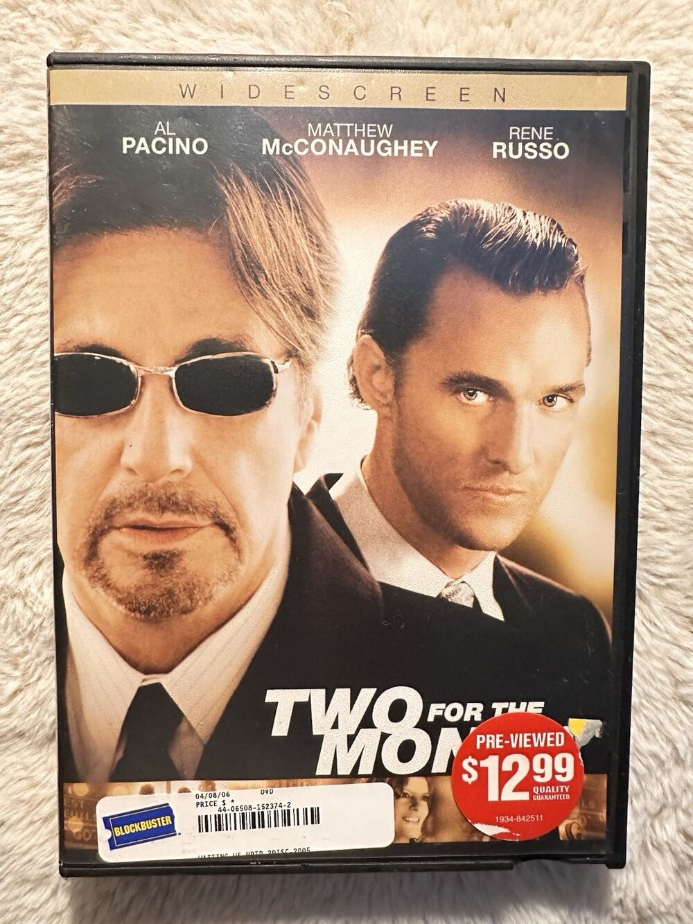 Two for the Money (Widescreen Edition) - DVD - Good - Gedde Watana